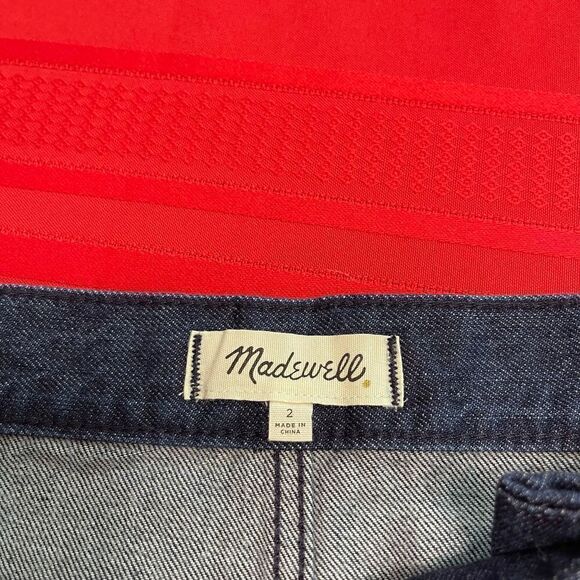 Madewell Raw Hem Denim Skirt Size 2 - Picture 4 of 7